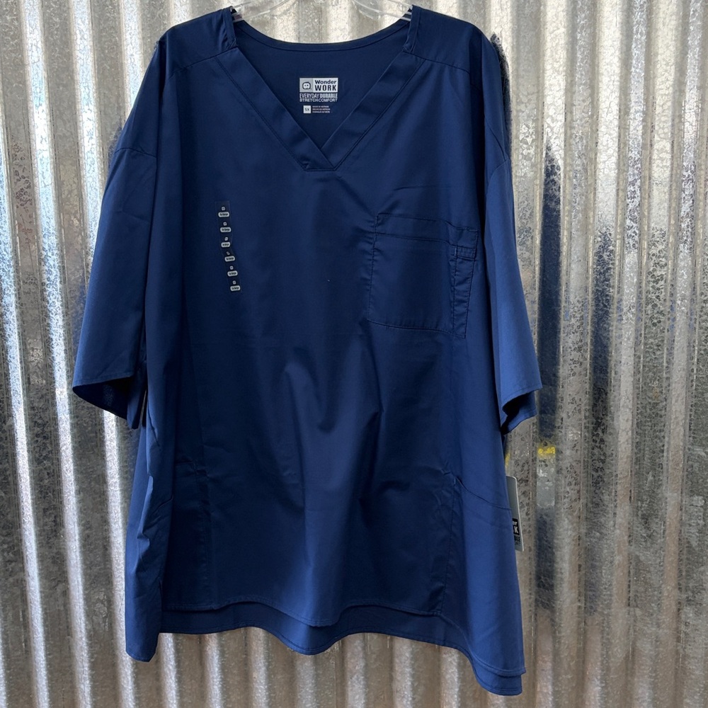 WonderWink Men’s Scrub Top-Navy